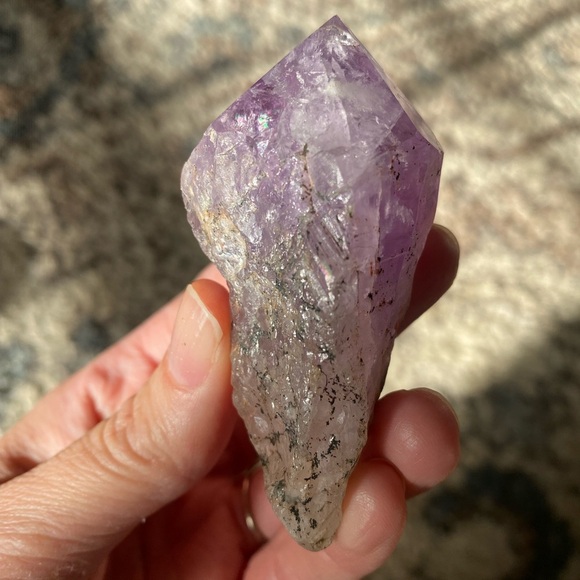 Natural Quartz Amethyst Crystal Stone - Picture 1 of 5
